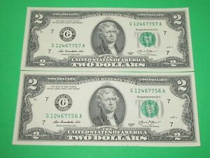 Serial numbers on dollar bills